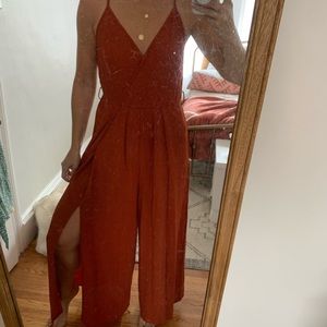 Rust jumpsuit